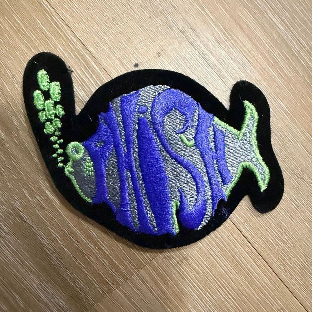 Vintage Phish Velveteen Patch Sew on 90s Psychedelic Jam Band Embroidered Hippie